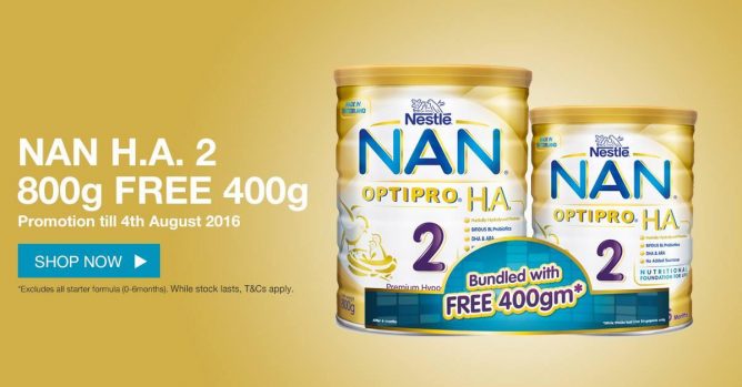NAN OPTIPRO 奶粉400g免費送~有買就優惠